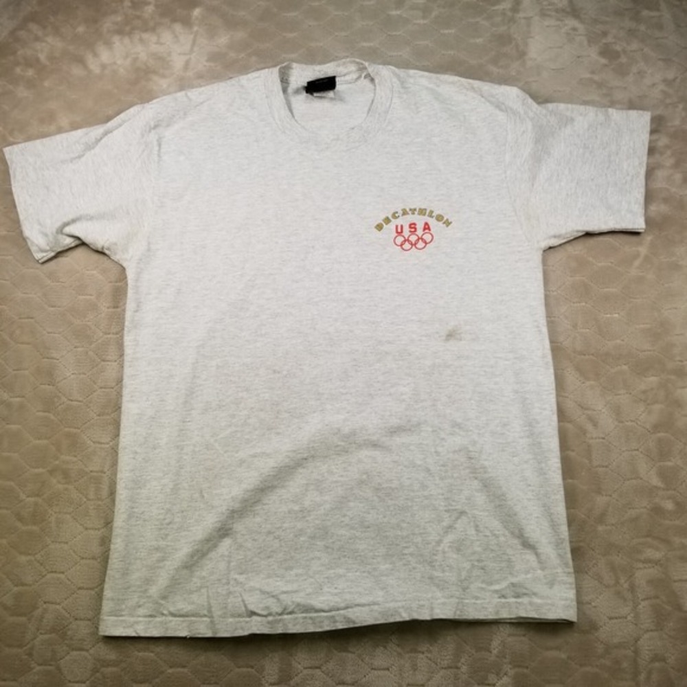 VTG‎ Bob Mathias Olympics Shirt Sz Lg Decathlon Gold JC Penney RARE See Pics